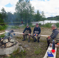 Trois pêcheurs en Suède