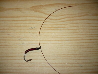 Photo d'un nœud d'attache pour la mouche